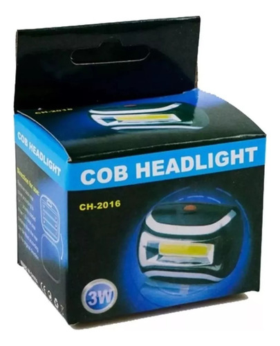 Linterna Minera Led Para La Cabeza Linterna Negro Luz Blanco