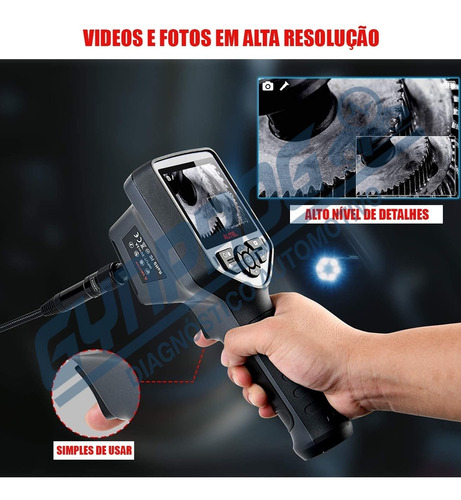 Imagem 3 de 3 de Câmera De Inspeção Autel Mv480