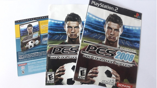 Manual +caratula Pes 2008 Playstation 2 