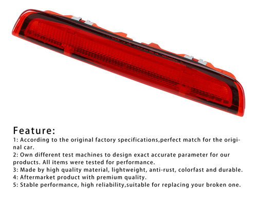 Luz De Freno Trasera Para Toyota Yaris Mk3 Hatchback 12-20 R