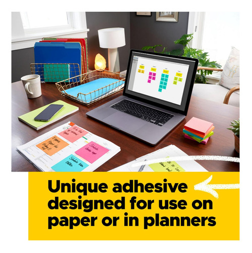 Notas Post-it, 3 In X 3 Pulgadas, 14 Almohadillas De Notas Y