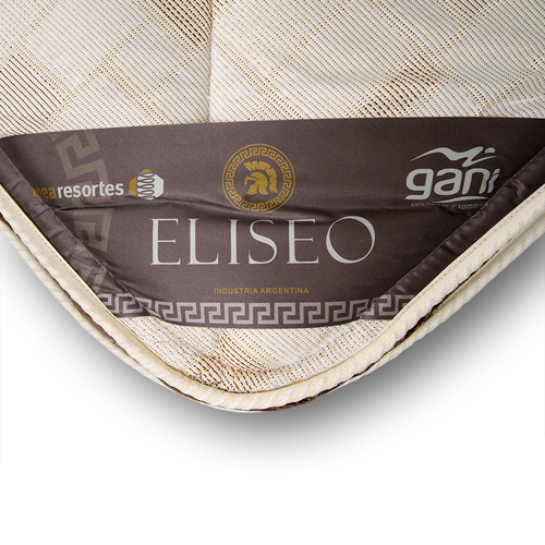 Colchón Gani Eliseo 2 Plazas 190x140 Resortes Color Beige