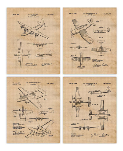 Vintage B32 Dominator Bomber Airplanes Gunnery Patent Print.