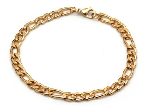 Pulsera Oro 18 Kilates Figaro 20cm X 4mm Mod. Exclusivo **