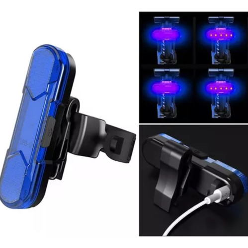 Luz Trasera Bicicleta 50 Lumines Carga Usb