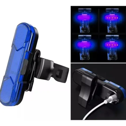 Luz Trasera Bicicleta 50 Lumines Carga Usb
