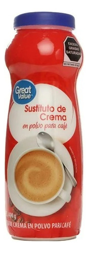 Sustituto De Crema Great Value En Polvo 400 G