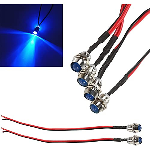 6 Luces Indicadoras Led Metálicas De 1/2 Pulgada, 12v/...