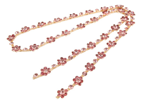 Cadena De Flores Con Apliques De Diamantes De Imitación De 1