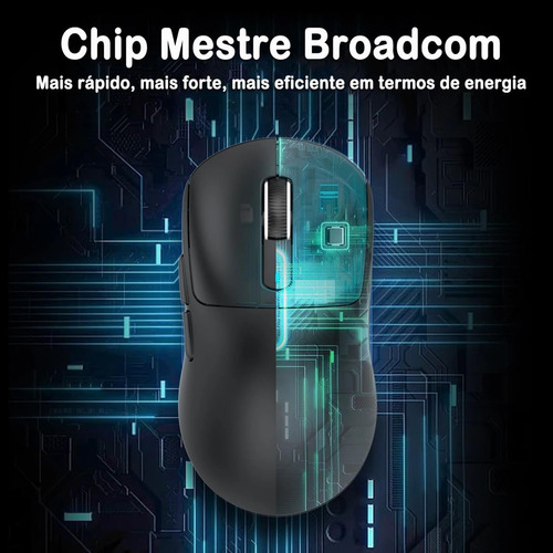 Ratón Gamer Attack Shark X6 Paw3395 Trimodo 26000 Dpi + Dock