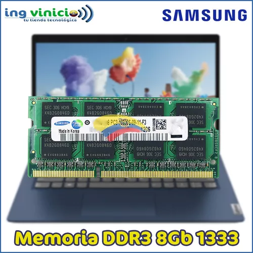Memoria Ram Samsung Ddr3 Sodimm 8gb Pc3-10600 1333mhz Lapto 
