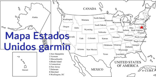 Mapa Estados Unidos 2020 Todos Los Gps Todos Los Estados Completos