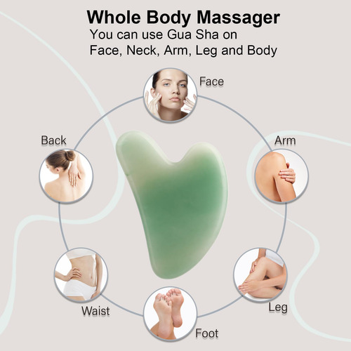 Gua Sha Facial De Jade Para Cuidado De La Piel