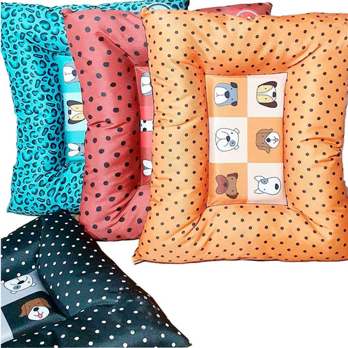Imagen 5 de 7 de Cama Colchoneta Colchon Perros Ecocuero O Antidesgarro Vario