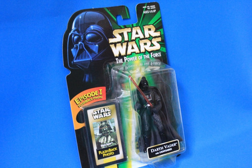 Darth Vader With Lightsaber Star Wars Power Of The Force (Usado)