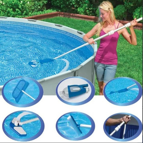 Kit Mantenimiento Piscina De Lujo Intex, 9 Accesorios, Usado