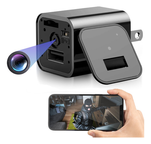 Camara Espia Wifi Cargador Inalambrica 64 Gb Video 24hr