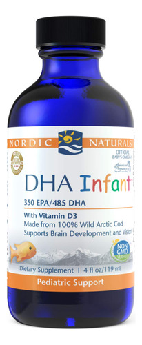 Nordic Naturals Dha Infant, Sin Sabor, 4 Onzas, 1050 Mg De O