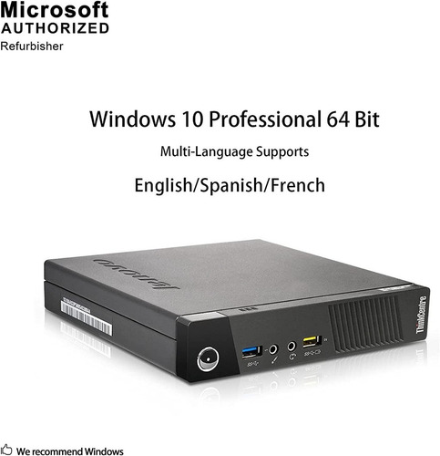 Imagen 3 de 5 de Lenovo Thinkcentre M93p 2018 Mini Pc I5 4gen 8gb 256 Ssd,