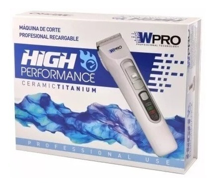 Máquina Recargable High Performance Ceramic Titanium Wpro
