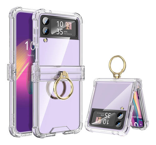 Funda Transparente Para Galaxy Z Flip 4 Proteccion Bisagra