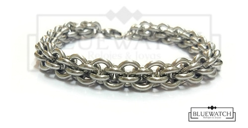 Pulsera Acero Quirurgico Tipo Cadena Entrelazada