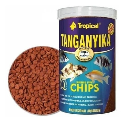 Alimento Tropical Tanganyika Chips 520gr Peces Ciclidos