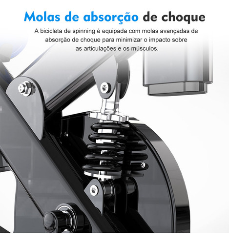 Bicicleta Ergométrica Cor Azul Mopower