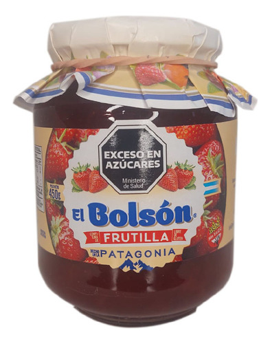 El Bolson Mermeladas confitura frutillas sin tacc light 4 unidades