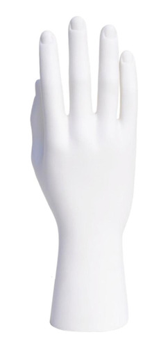 1 Pza Maniquí Anillo De Mano Pulsera 25,5 Cm Blanco1