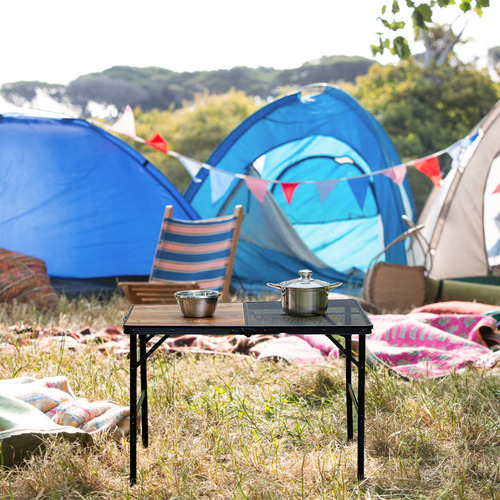 Mesa Plegable Portátil Para Acampar Con Altura Ajustable