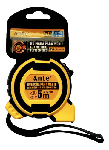 Huincha Para Medir Engomada Resistente 5 M X 19 Mm