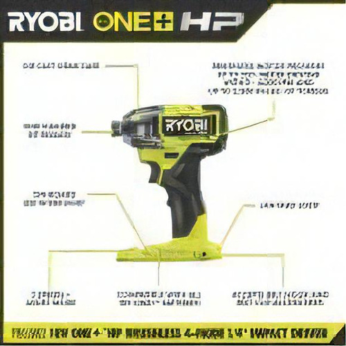 Techtronic Industries Ryobi 18v One+ Hp Controlador De Impacto Inalámbrico Sin Escobillas De 4 Modos (solo Herramienta)