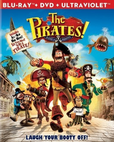 ¡los Piratas! Band Of Misfits. Combo De Dos Discos Blu-ray