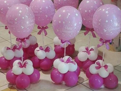 Centros De Mesa Globos Decoración Globos En Centros De Mesa