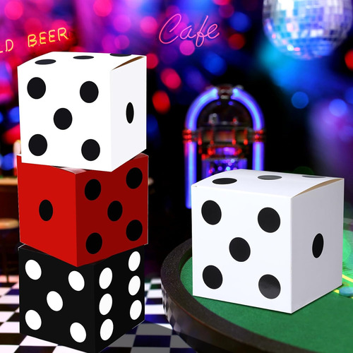 Tinlade 6 Piezas Grandes Dados De Casino Cajas 11 En ...