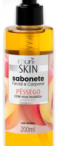 Sabonete Facial E Corporal Pêssego Com Niacinamida Muriel
