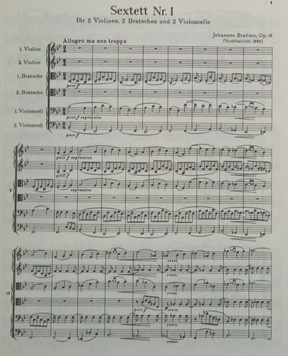 Sexteto No. 1 Op18 Y No. 2 Op36 2 Violines 2 Violas 2 Chelos