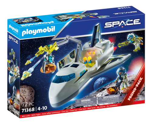Figura Armable Playmobil Space Misión Espacio Lanzadera 3