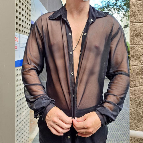 Camisa De Manga Larga Para Hombre, Camisas De Vestir De Play