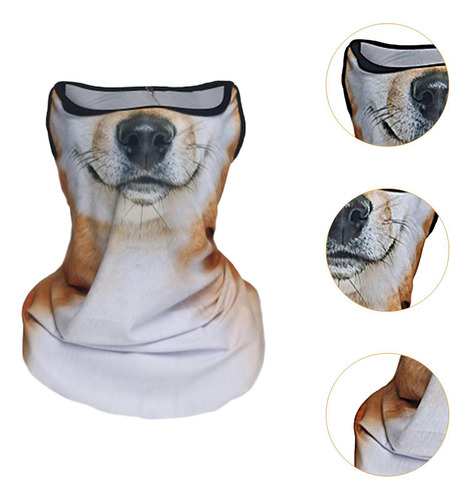 Mascarilla Para El Cuello Con Trabillas Para Las Orejas,