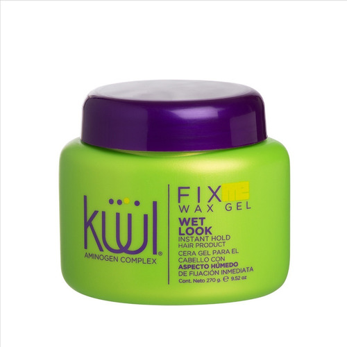 Cera Para Peinar Kuul Fix Me Wax Gel Aspecto Mojado 270g