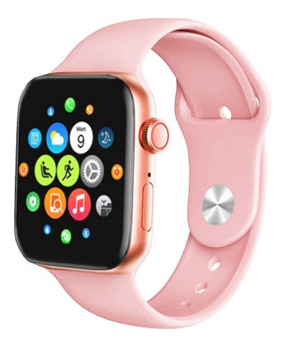 Smart Watch I8 Pro Max Serie 8 Con Asistente De Voz 2023 Color de la caja Rosado Color de la malla Blanco