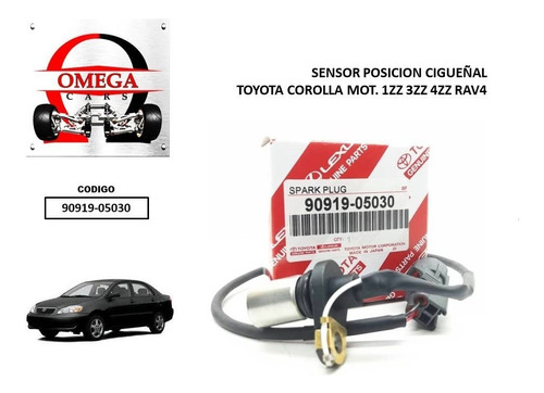 Sensor Posicion Cigueñal Toyota Corolla Mot. 1zz 3zz 4zz Rav