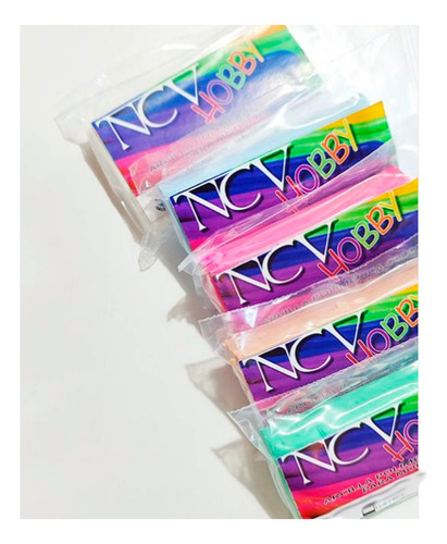 Arcilla Polimérica Set X3 Ncv Color 60gr Y Punzón Cuchara