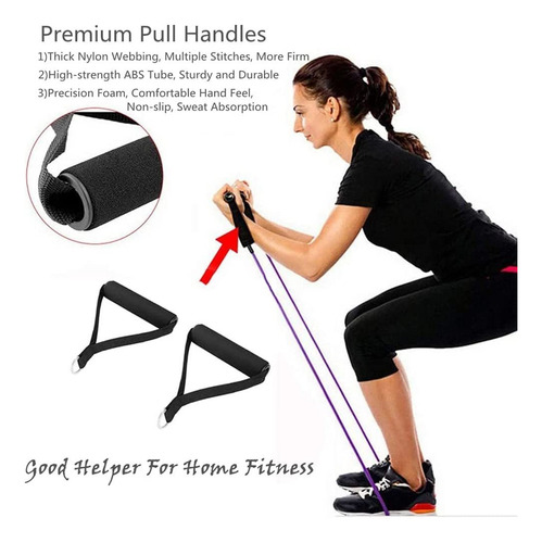 Premium Exercise Pull Handles, Resistance Bands Handle, Fitn