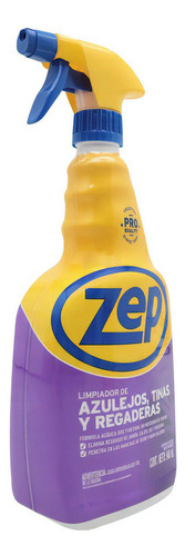 2pz Zep Limpiador De Azulejos Tinas Y Regaderas Baño 946 Ml