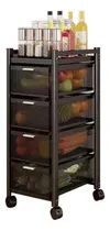 Comprar Cajonera Carro Organizador Canastos 4 Estantes Cocina Ruedas