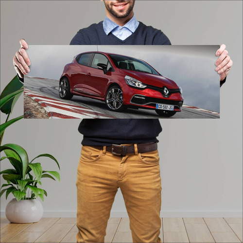 Cuadro 30x80cm Auto 2013 Renault Clio R S 200 80 51