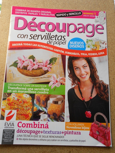 Revista Decoupage Con Servilletas De Papel N° 1 - 2010